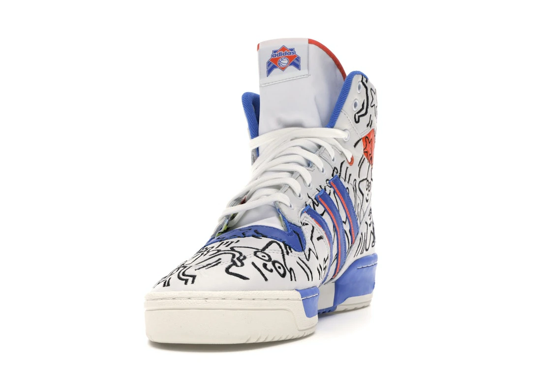 Vue 12 de adidas Rivalry Hi Keith Haring