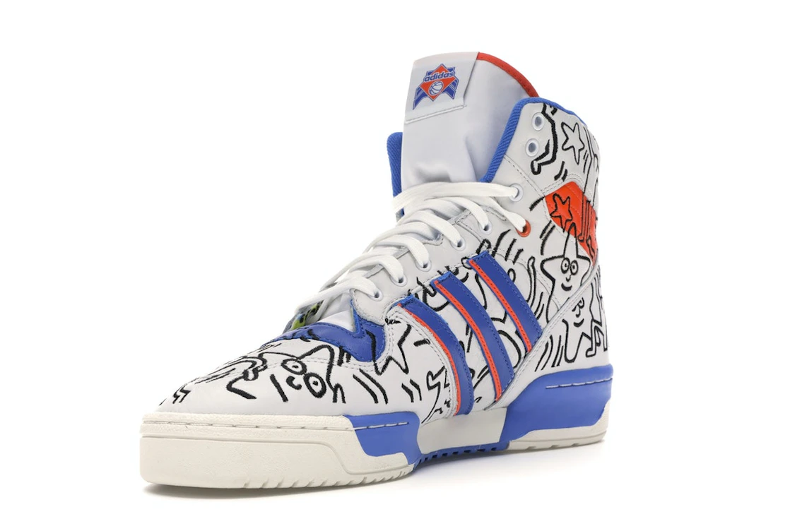 Vue 14 de adidas Rivalry Hi Keith Haring