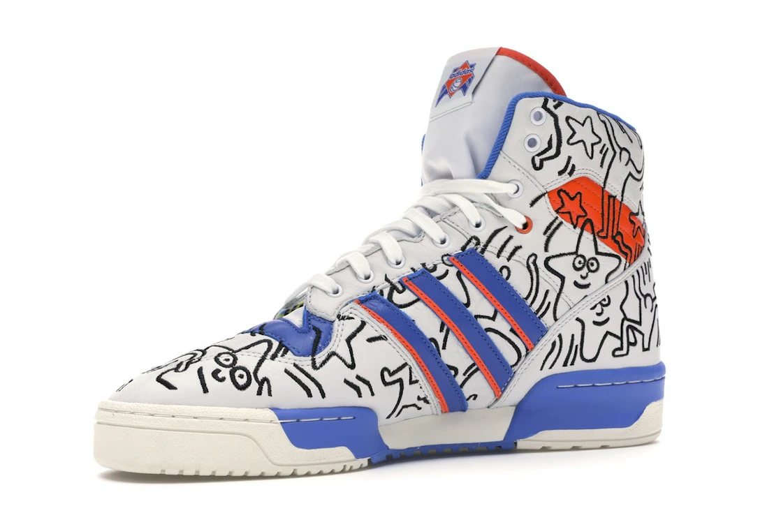 Vue 16 de adidas Rivalry Hi Keith Haring