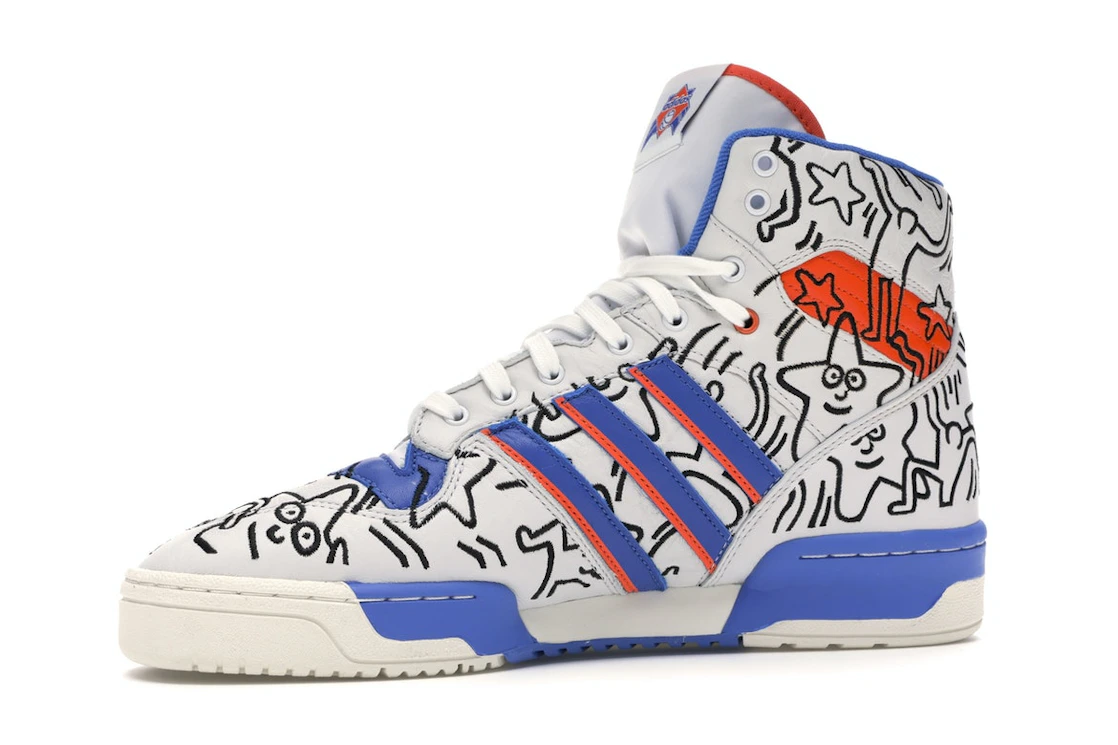 Vue 17 de adidas Rivalry Hi Keith Haring