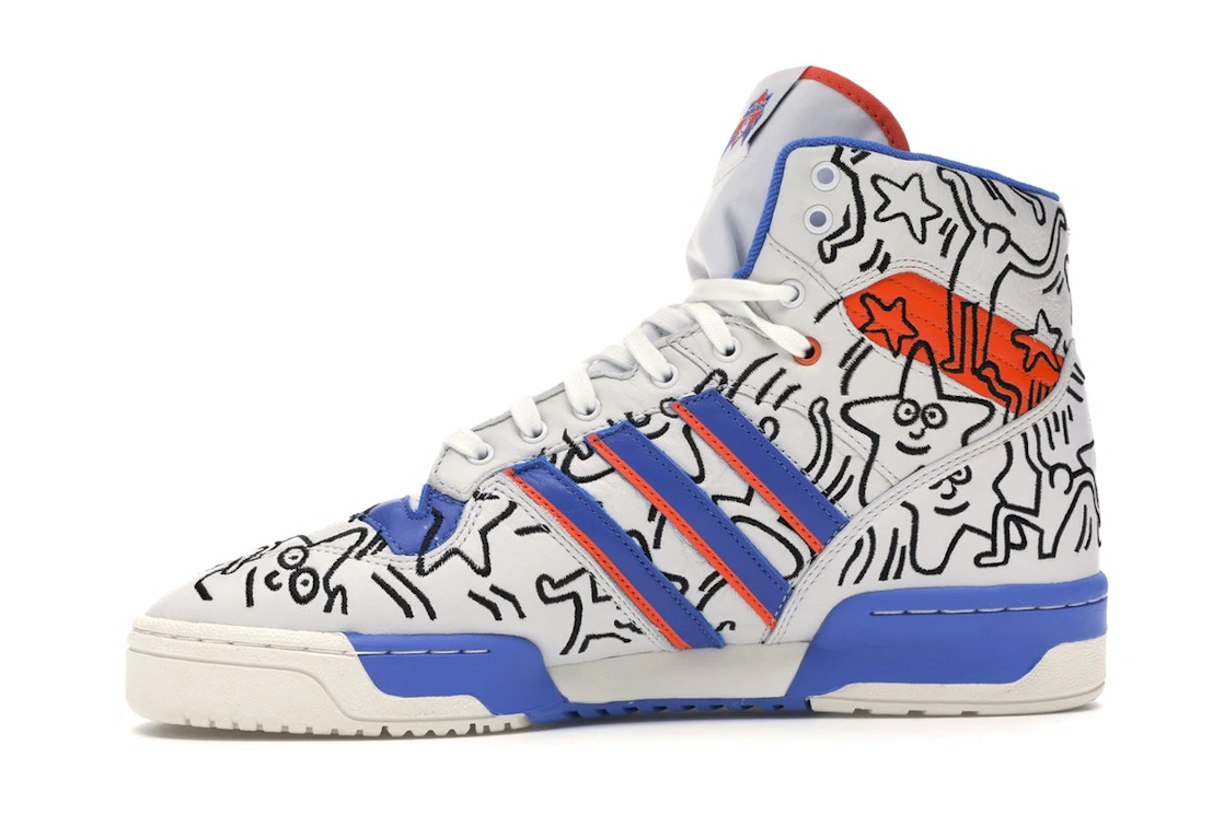 Vue 18 de adidas Rivalry Hi Keith Haring