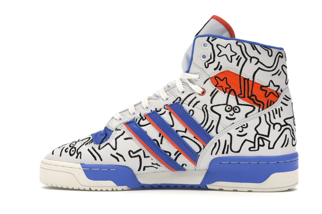 Vue 20 de adidas Rivalry Hi Keith Haring