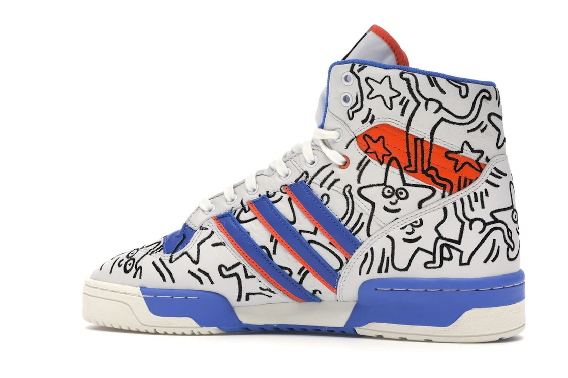 Vue 21 de adidas Rivalry Hi Keith Haring