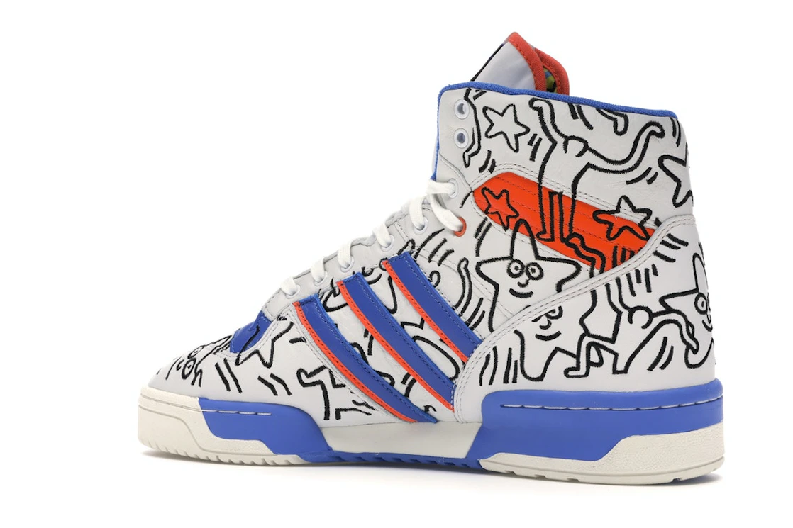 Vue 22 de adidas Rivalry Hi Keith Haring