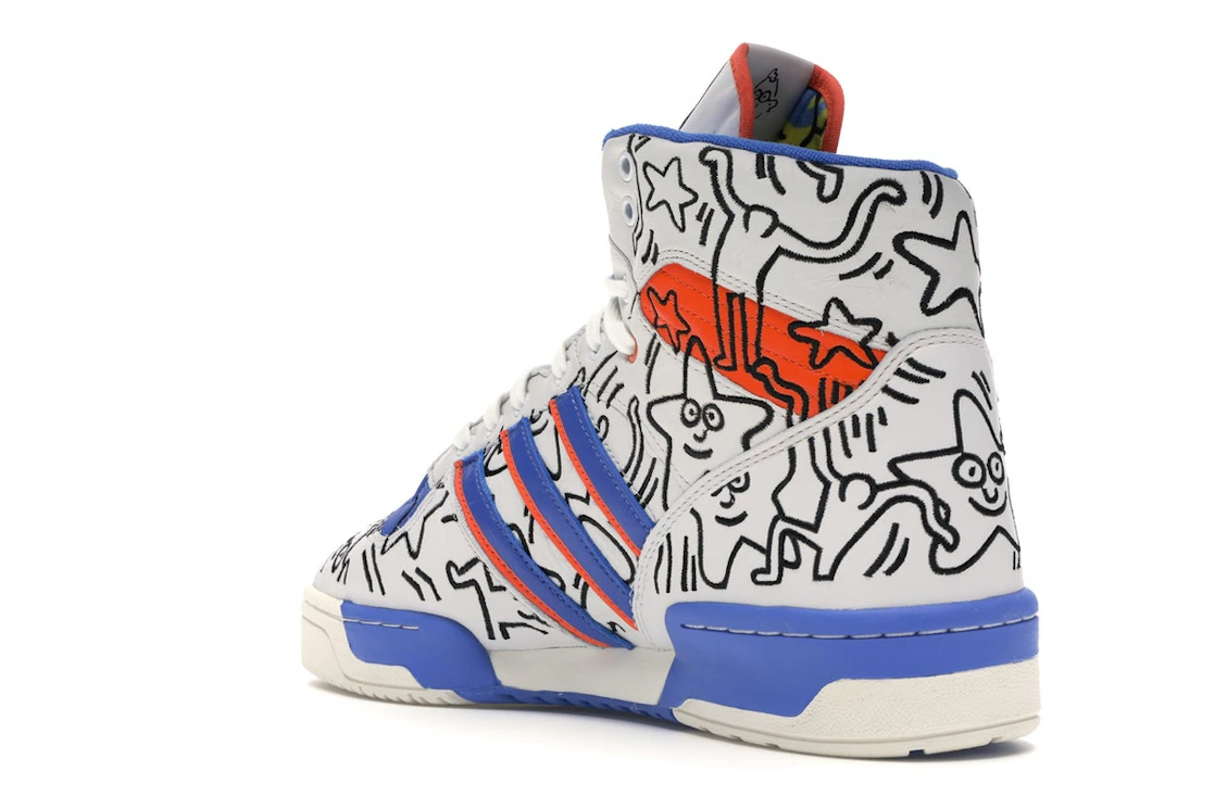 Vue 24 de adidas Rivalry Hi Keith Haring