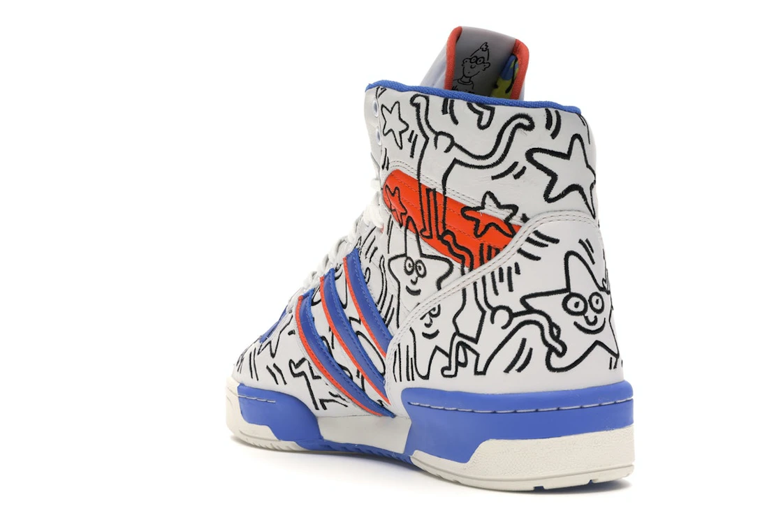 Vue 25 de adidas Rivalry Hi Keith Haring