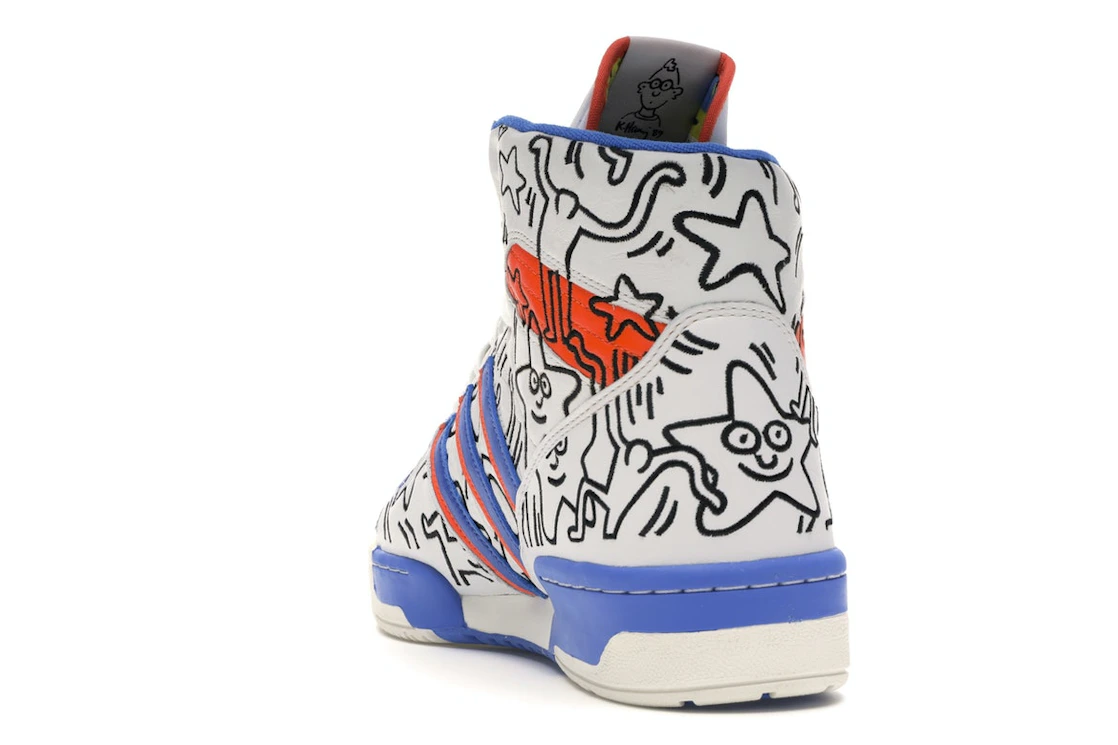 Vue 26 de adidas Rivalry Hi Keith Haring
