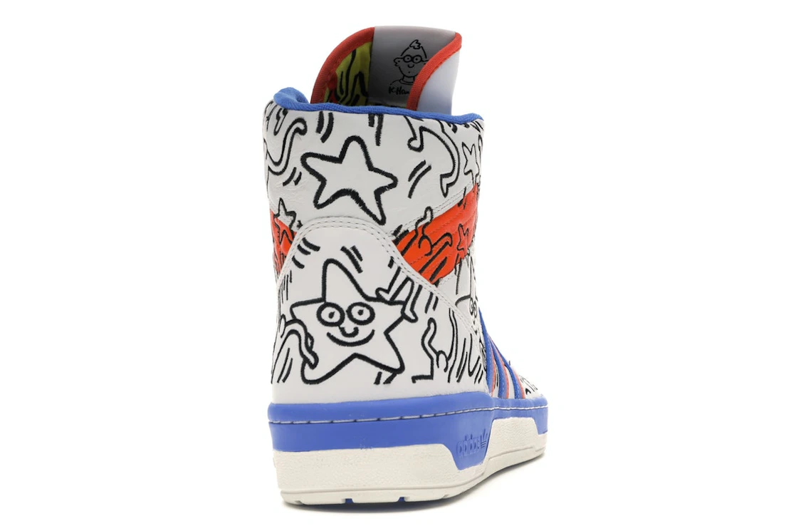 Vue 29 de adidas Rivalry Hi Keith Haring