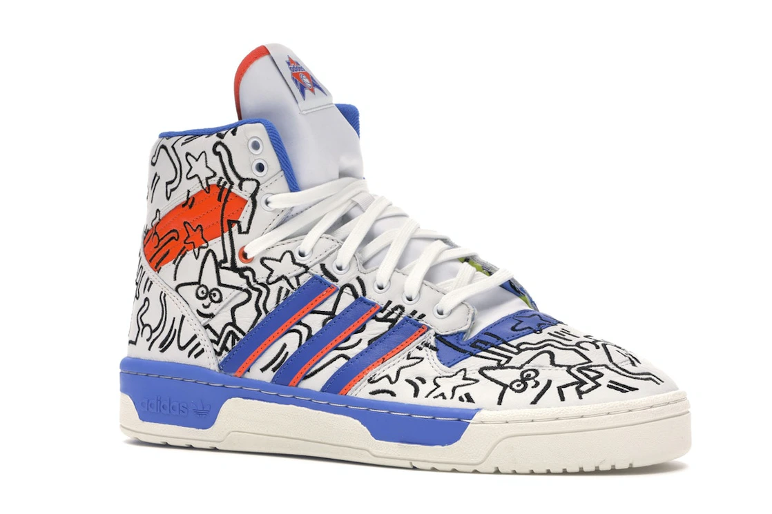 Vue 4 de adidas Rivalry Hi Keith Haring