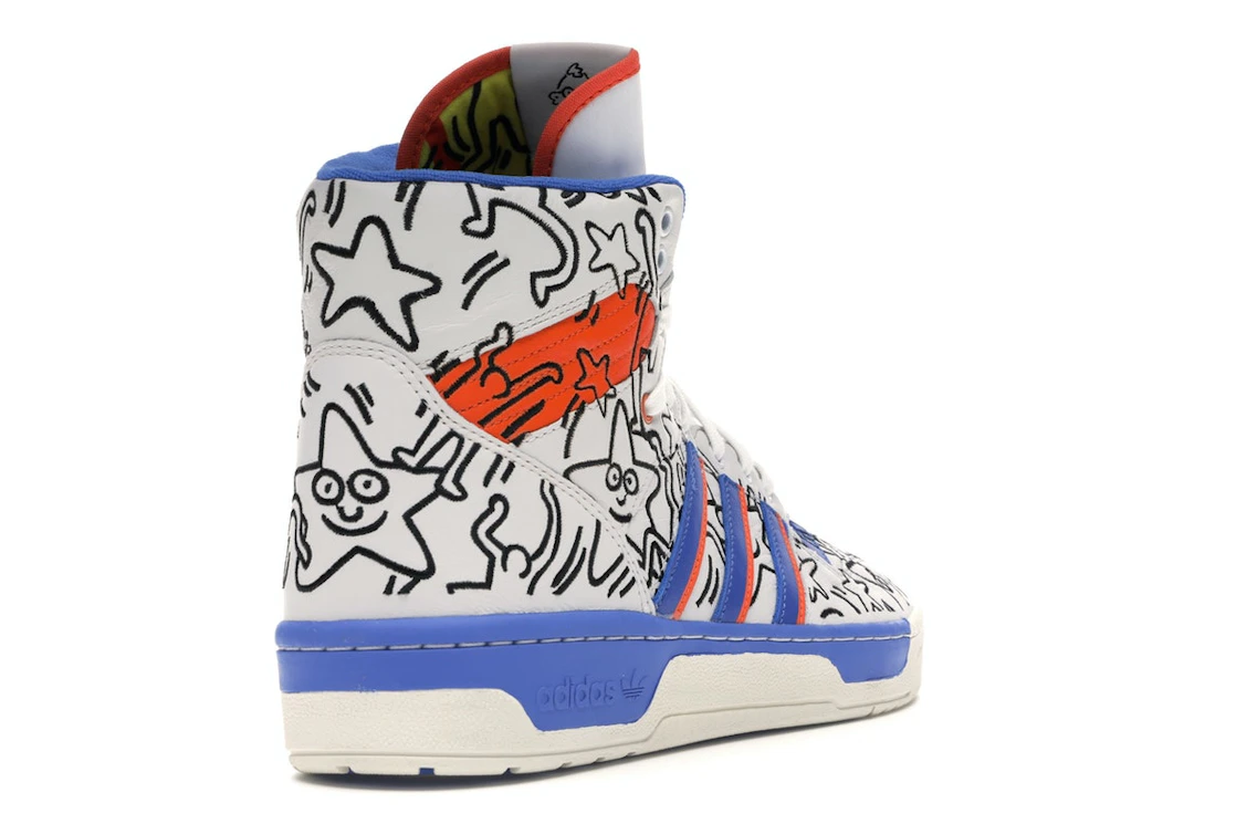 Vue 31 de adidas Rivalry Hi Keith Haring