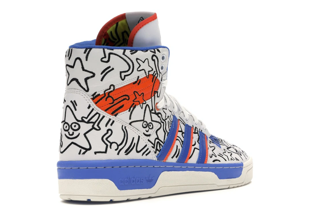 Vue 32 de adidas Rivalry Hi Keith Haring