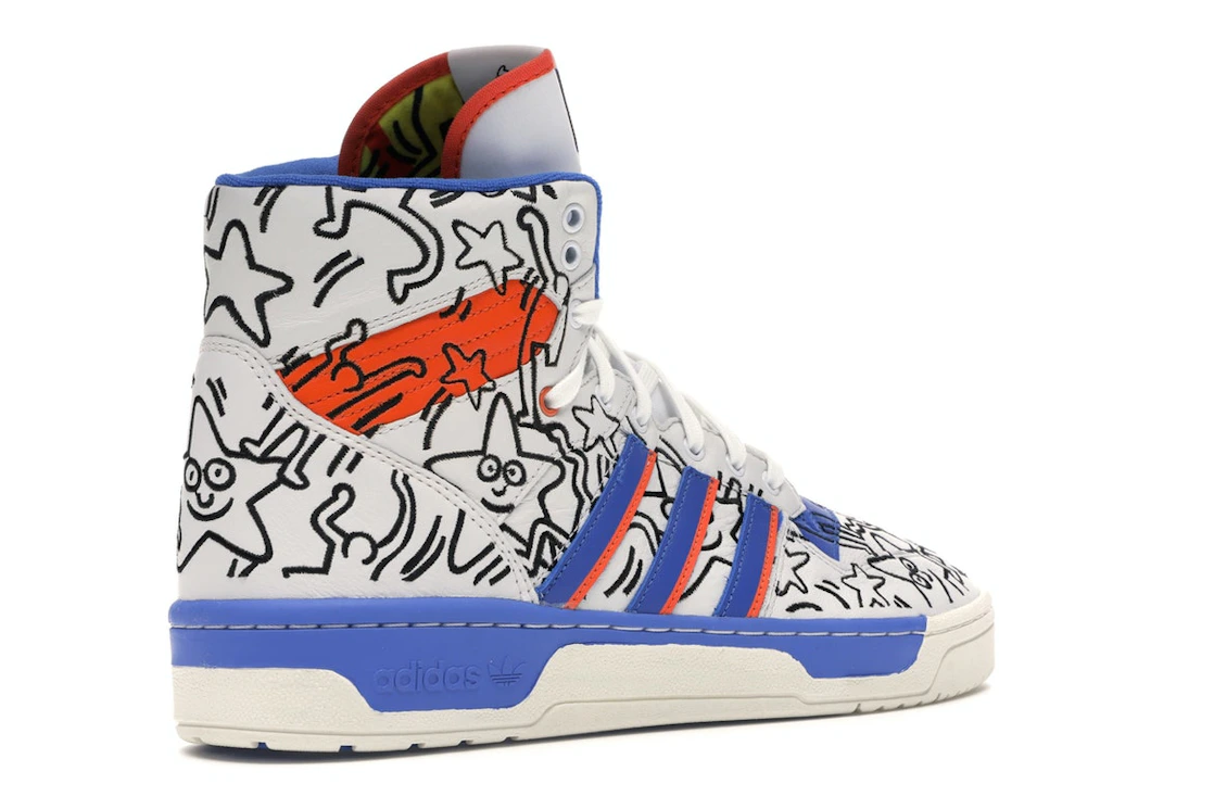 Vue 33 de adidas Rivalry Hi Keith Haring