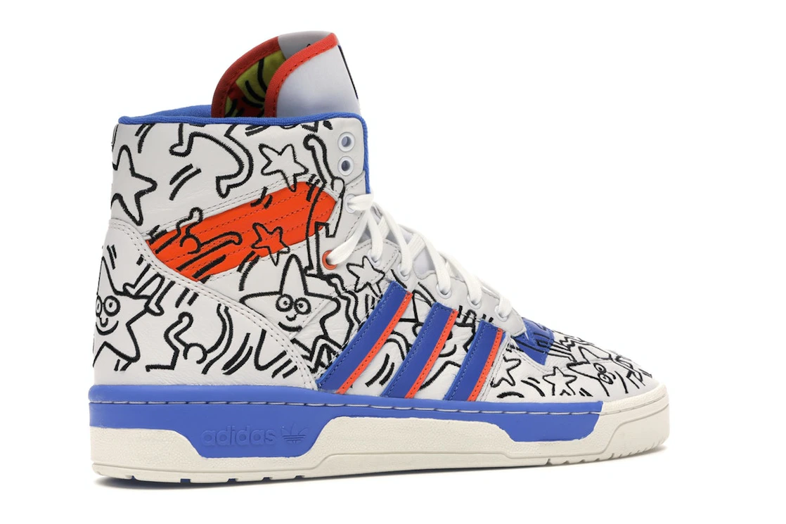 Vue 34 de adidas Rivalry Hi Keith Haring