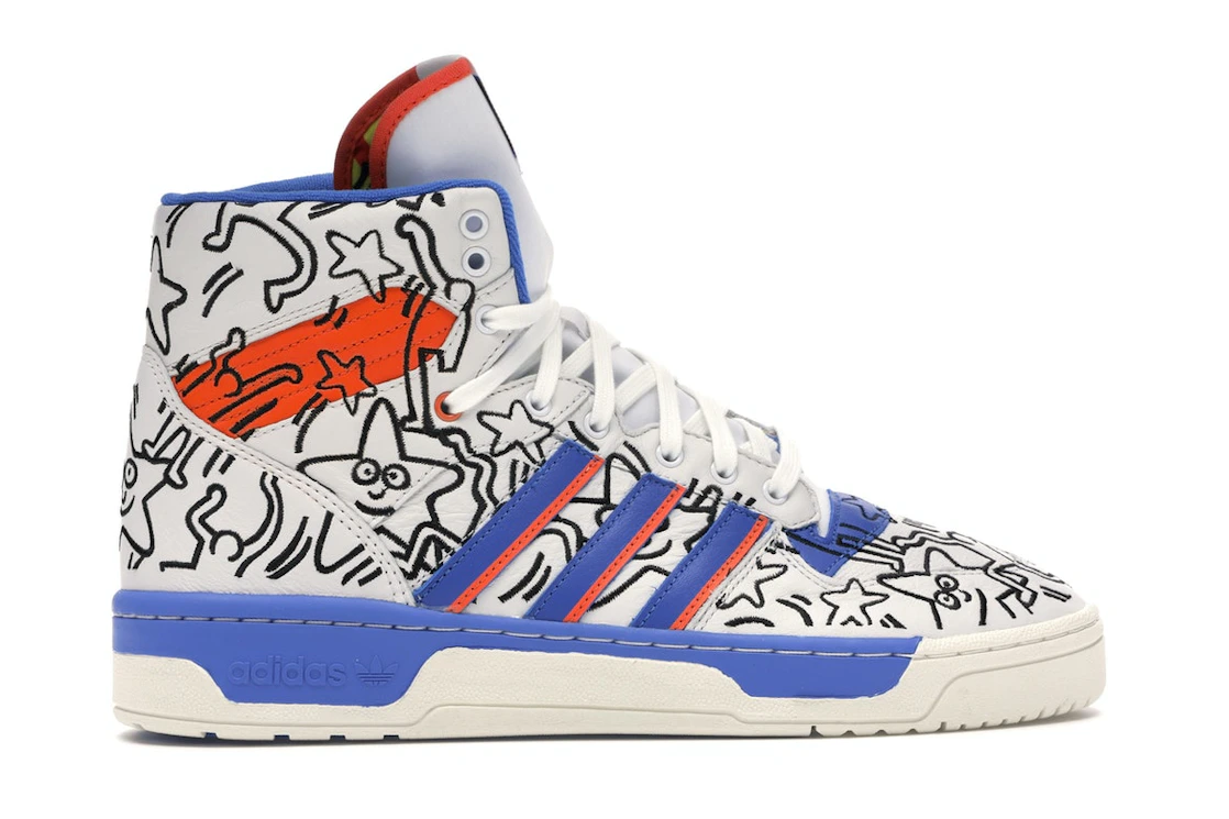 Vue 36 de adidas Rivalry Hi Keith Haring