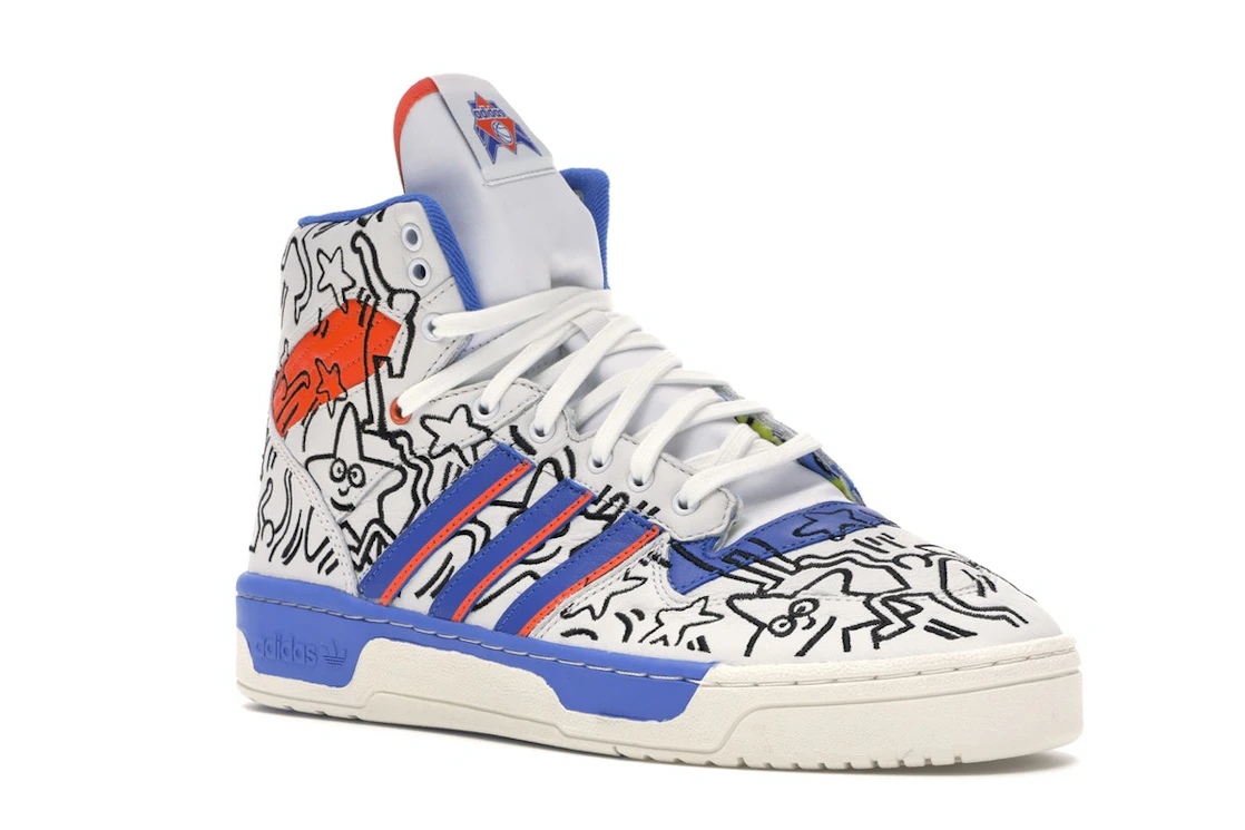 Vue 5 de adidas Rivalry Hi Keith Haring