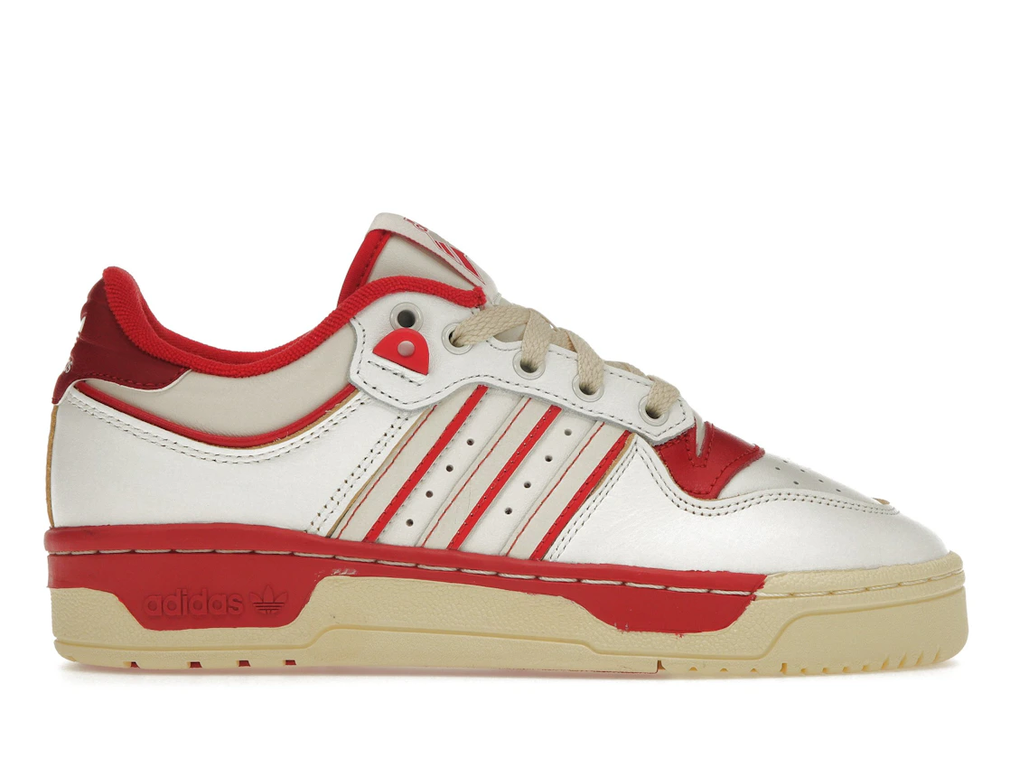 Vue 1 de adidas Rivalry Low 86 Core White Off White Team Power Red