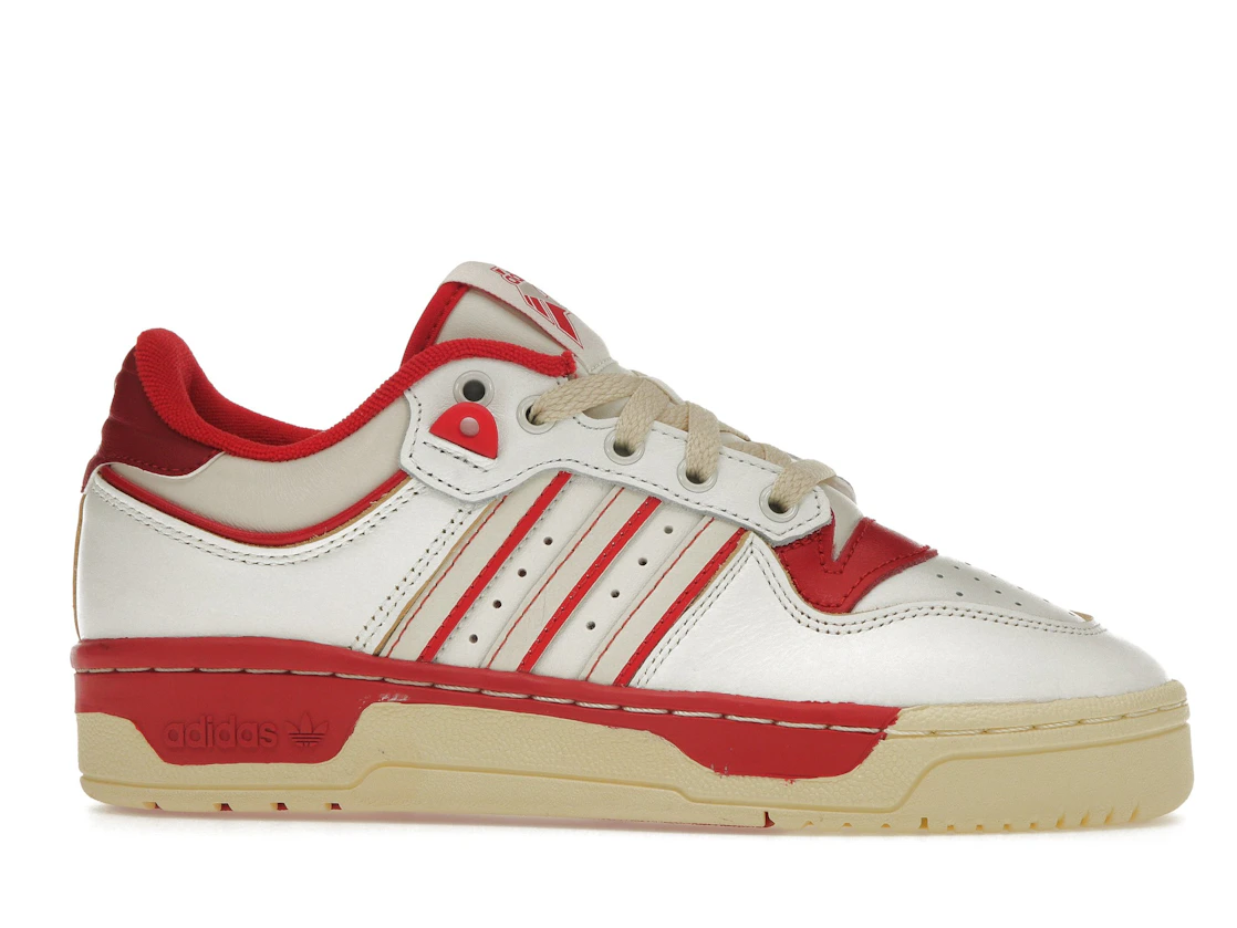 Vue 2 de adidas Rivalry Low 86 Core White Off White Team Power Red