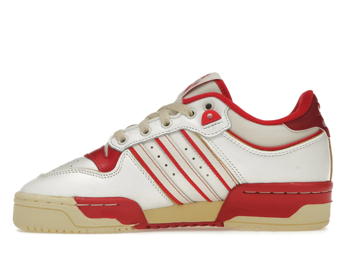 Vue 19 de adidas Rivalry Low 86 Core White Off White Team Power Red