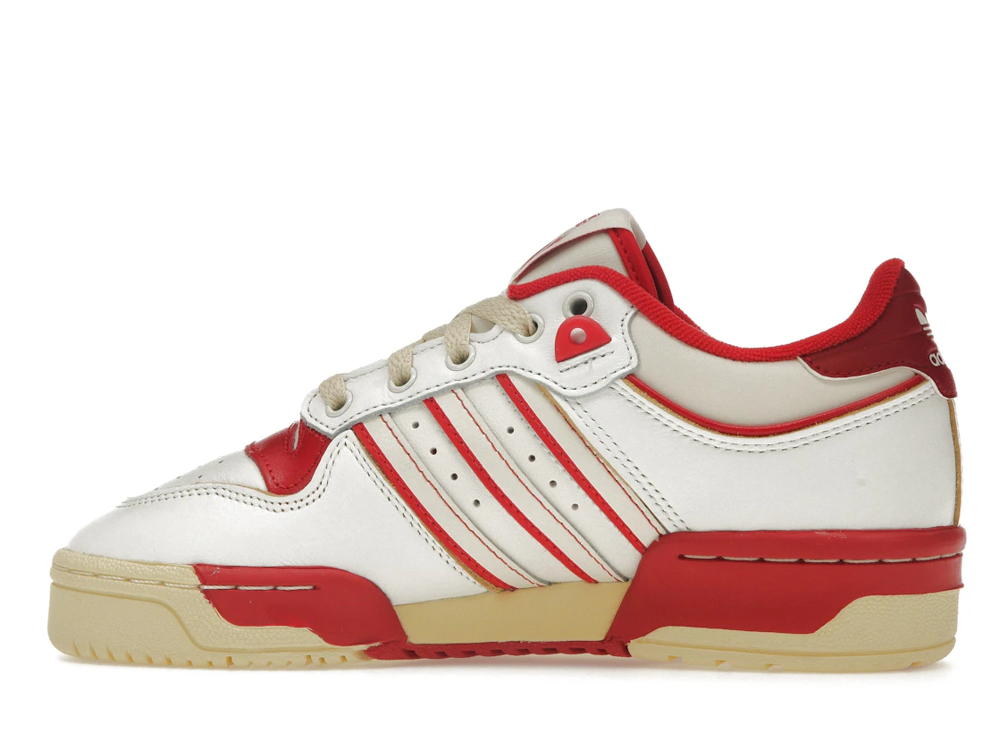 Vue 20 de adidas Rivalry Low 86 Core White Off White Team Power Red