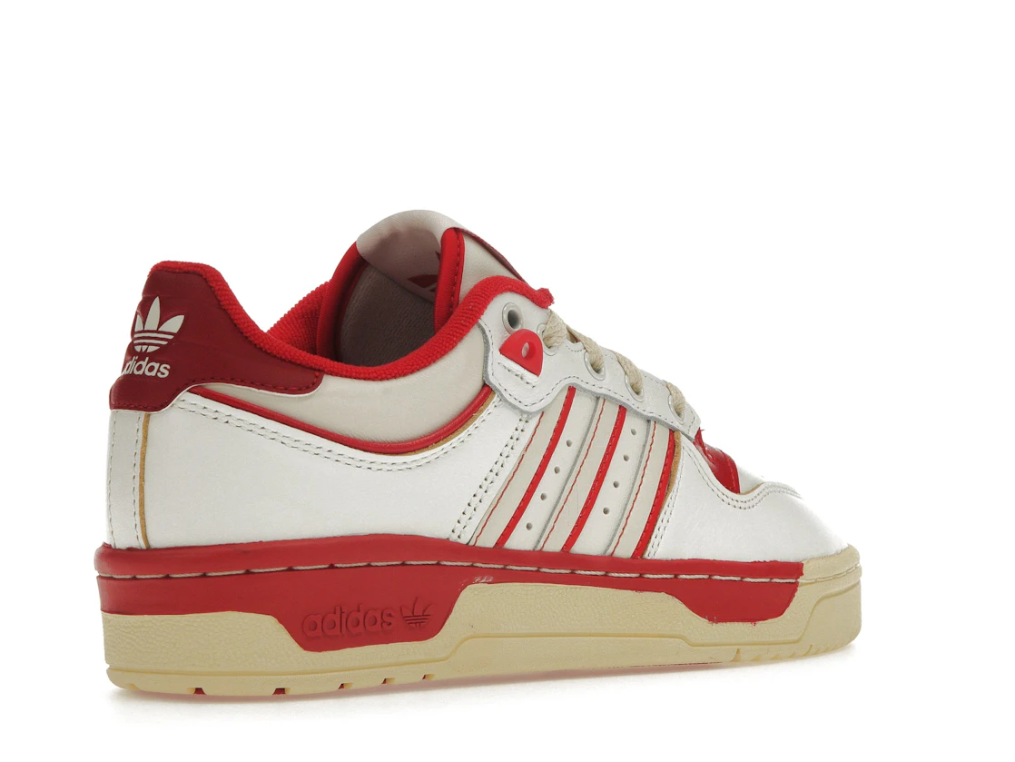 Vue 33 de adidas Rivalry Low 86 Core White Off White Team Power Red