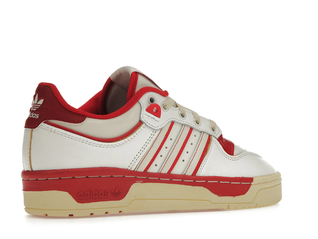 Vue 34 de adidas Rivalry Low 86 Core White Off White Team Power Red