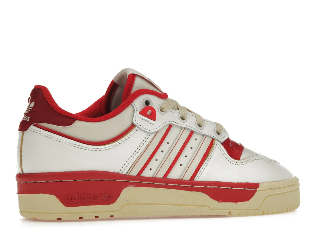 Vue 35 de adidas Rivalry Low 86 Core White Off White Team Power Red