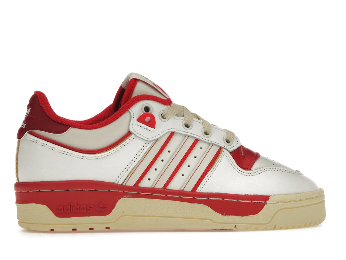 Vue 36 de adidas Rivalry Low 86 Core White Off White Team Power Red