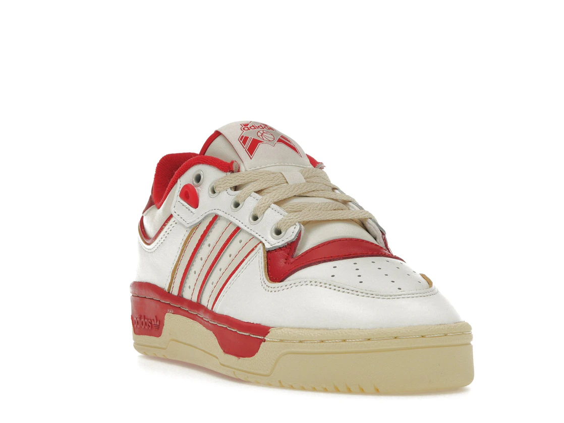 Vue 7 de adidas Rivalry Low 86 Core White Off White Team Power Red