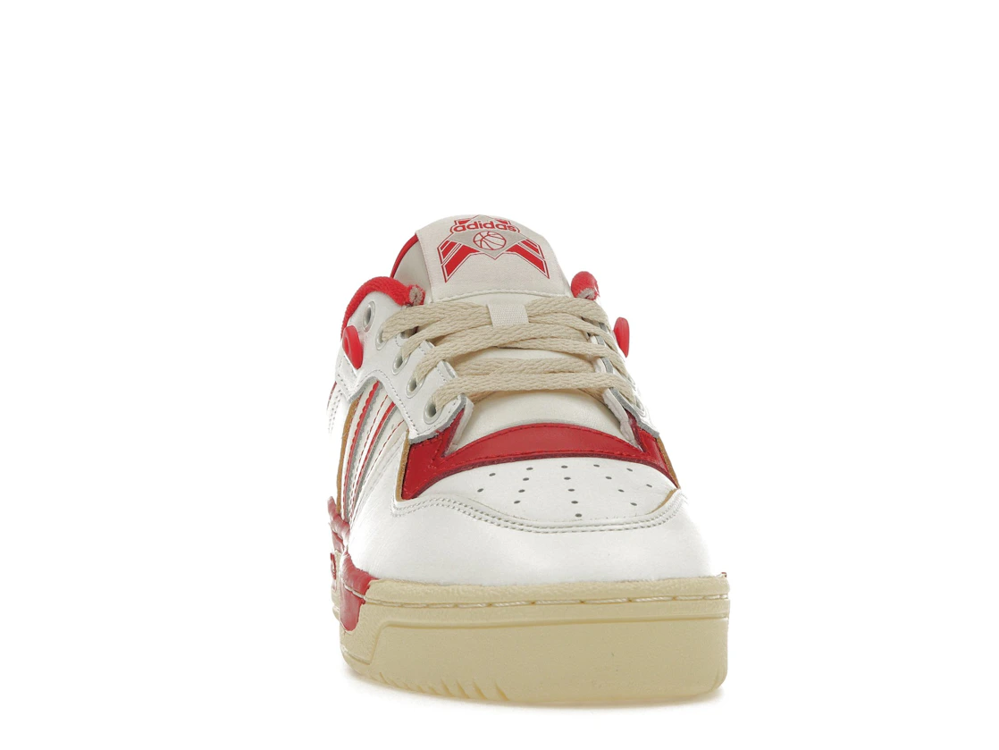Vue 9 de adidas Rivalry Low 86 Core White Off White Team Power Red