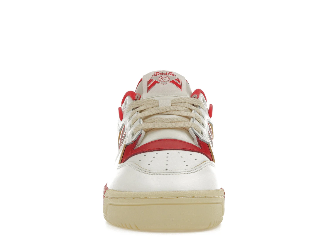 Vue 10 de adidas Rivalry Low 86 Core White Off White Team Power Red