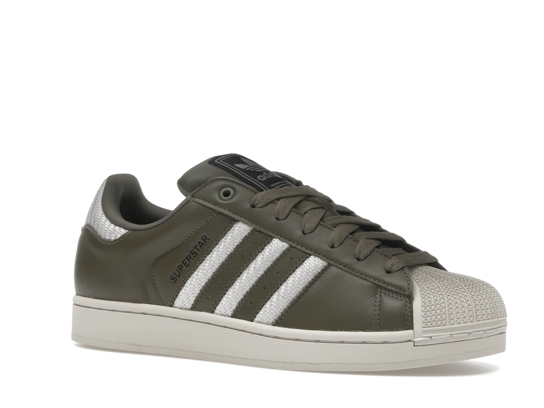 Vue 4 de adidas Superstar II Medium Dark Khaki Bliss