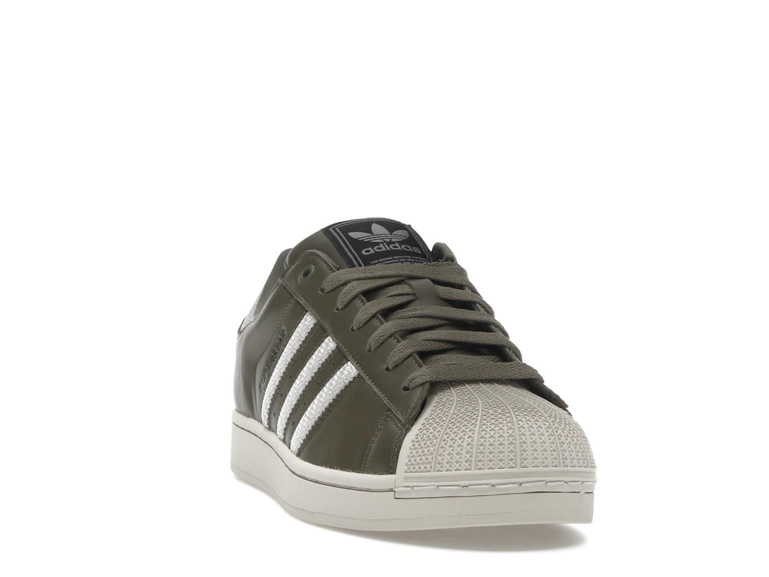 Vue 8 de adidas Superstar II Medium Dark Khaki Bliss