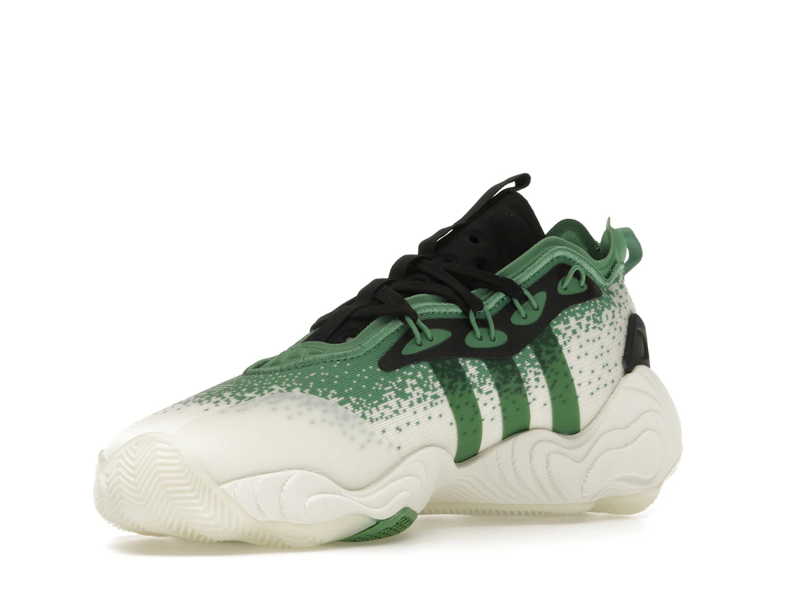 Vue 15 de adidas Trae Young 3 Off White Preloved Green Black