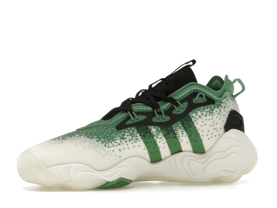 Vue 17 de adidas Trae Young 3 Off White Preloved Green Black