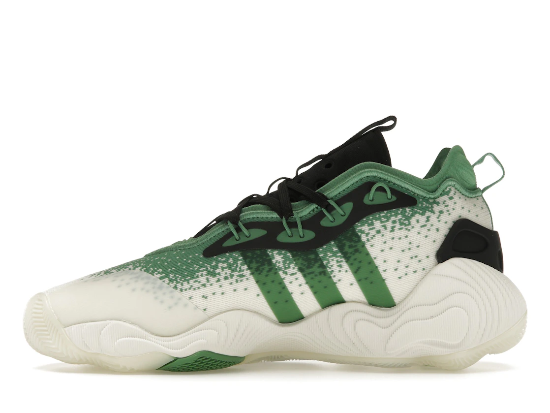 Vue 19 de adidas Trae Young 3 Off White Preloved Green Black