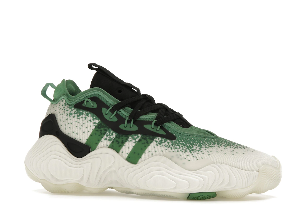 Vue 3 de adidas Trae Young 3 Off White Preloved Green Black