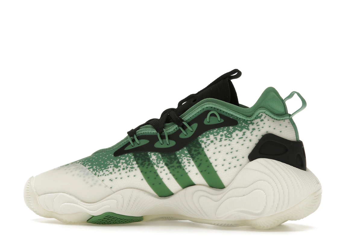 Vue 21 de adidas Trae Young 3 Off White Preloved Green Black