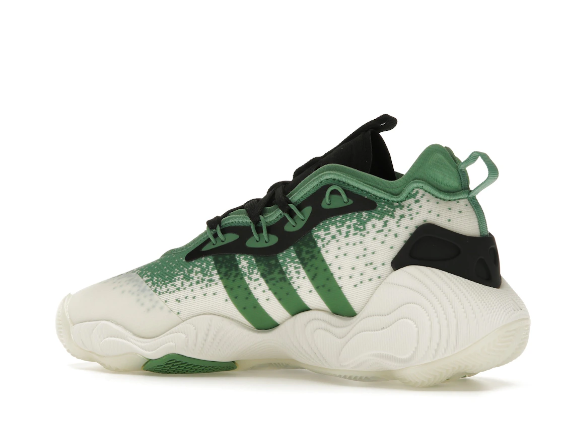 Vue 22 de adidas Trae Young 3 Off White Preloved Green Black