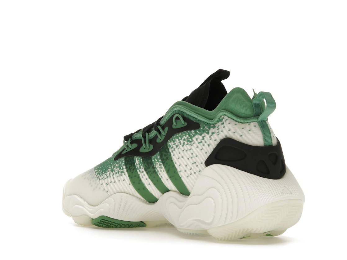 Vue 24 de adidas Trae Young 3 Off White Preloved Green Black