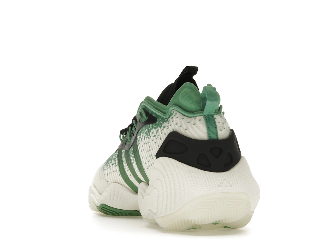 Vue 26 de adidas Trae Young 3 Off White Preloved Green Black