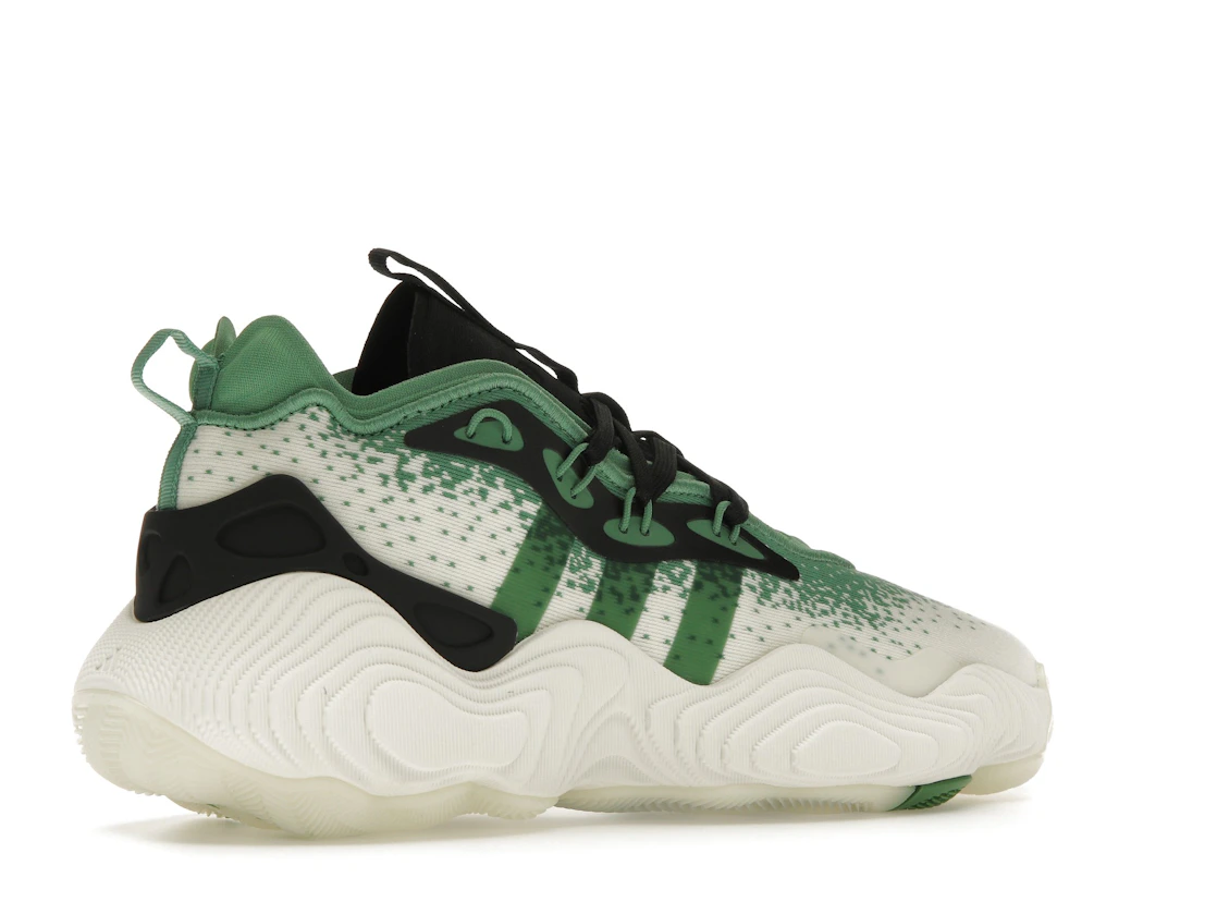 Vue 34 de adidas Trae Young 3 Off White Preloved Green Black
