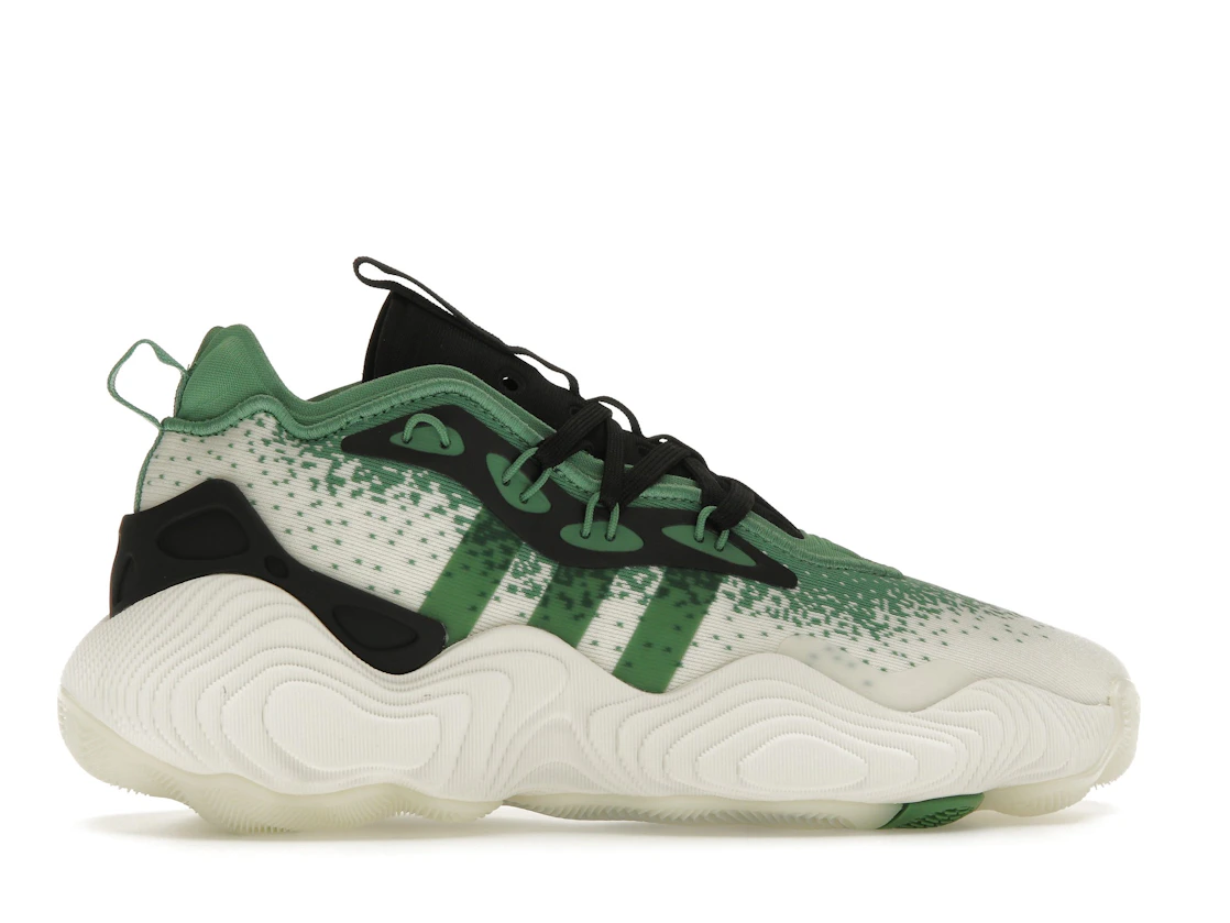 Vue 36 de adidas Trae Young 3 Off White Preloved Green Black