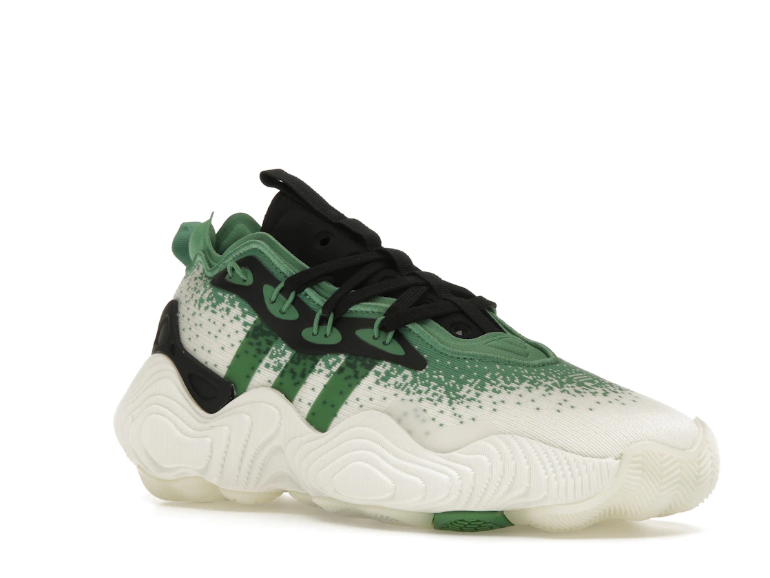 Vue 5 de adidas Trae Young 3 Off White Preloved Green Black