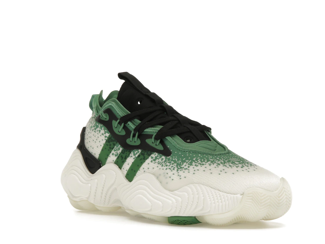 Vue 6 de adidas Trae Young 3 Off White Preloved Green Black