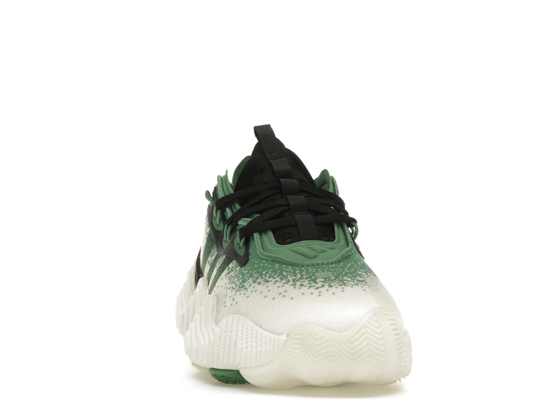 Vue 9 de adidas Trae Young 3 Off White Preloved Green Black