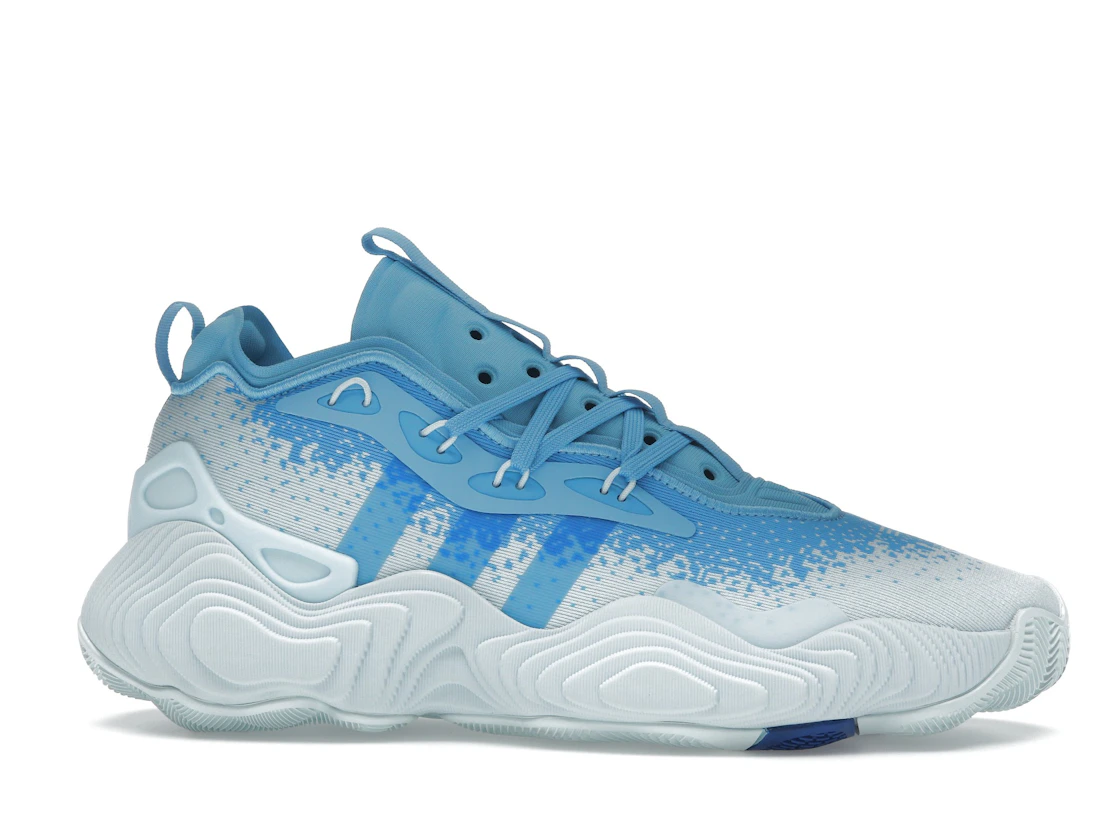 Vue 2 de adidas Trae Young 3 Semi Blue Burst Royal Blue Sky Tint