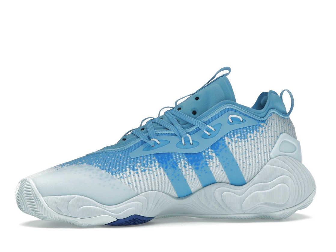 Vue 18 de adidas Trae Young 3 Semi Blue Burst Royal Blue Sky Tint