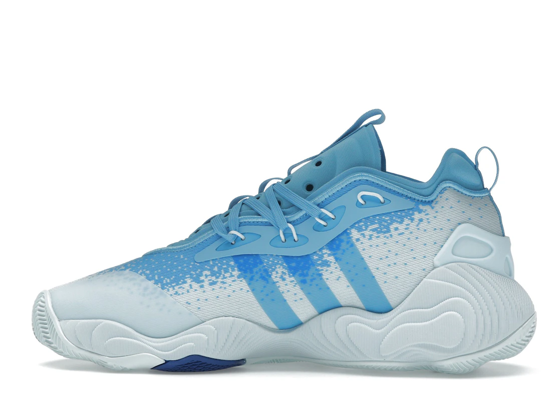 Vue 20 de adidas Trae Young 3 Semi Blue Burst Royal Blue Sky Tint