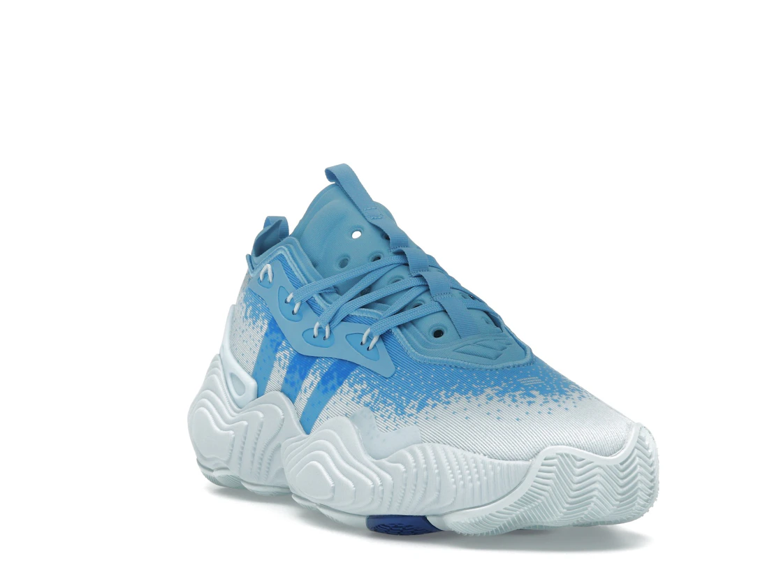 Vue 7 de adidas Trae Young 3 Semi Blue Burst Royal Blue Sky Tint