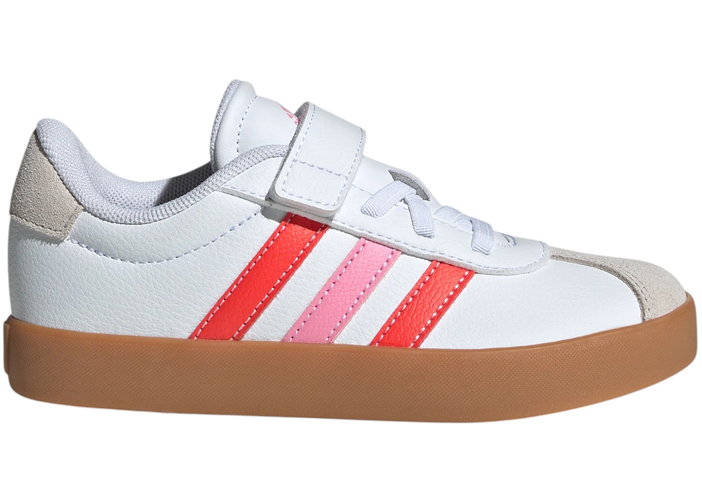 adidas VL Court 3.0 Cloud White Bright Red Bliss Pink (PS)